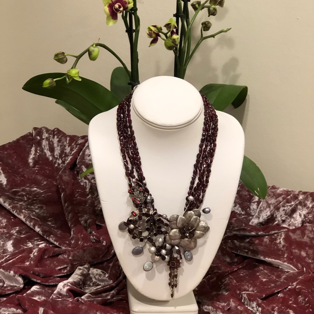 Unique handcrafted stated necklace